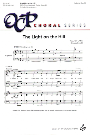 The Light on the Hill, Rebecca Oswald, sacred choral octavo