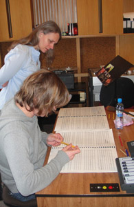 Rebecca Oswald, PARMA orchestral session in Olomouc, Czech Republic